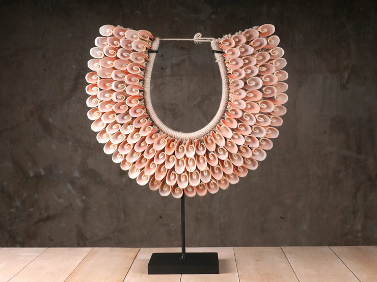 Papua Necklace - Pink shell necklace - Boho Interior - Sea Shell Necklace