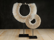 The Capiz Papua Necklace - Papua-Inspired Decorative Necklace – Handcrafted Cowrie Shells,  Raffia Grass and Capiz Shells